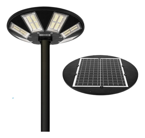  Reflector Lampara Led Esférico Redonda Con Panel Solar 500w