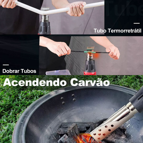 Soprador Térmico 2000w ,Possui Dois Modos de Operação,50-600ºc,Soprador Térmico Profissional Assoprador Pistola Ar Quente 127V
