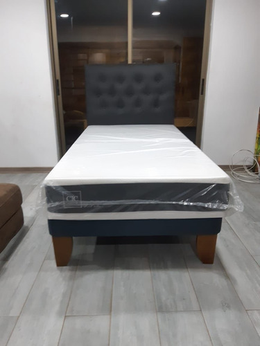 Cama Europea 1 Plz  Colchon Cic Ortopedico (base,respaldo)