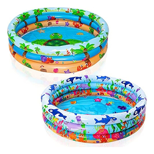 Piscina Inflable Para Niños De Animalistos Y Playa De 47 In