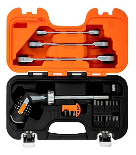 Set Juego Bahco Destornillador Mango Giratorio Con Puntas