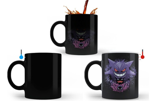 Taza Magica  Pokemon Fantasma Gastly Haunter Y Gengar 