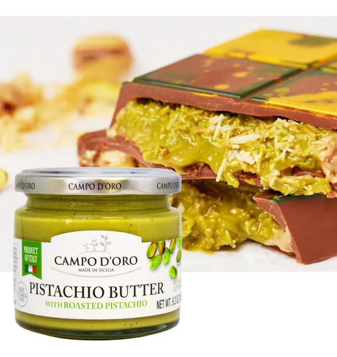 Paquete De 2 Mantequilla De Crema De Pistacho Dulce 180 G