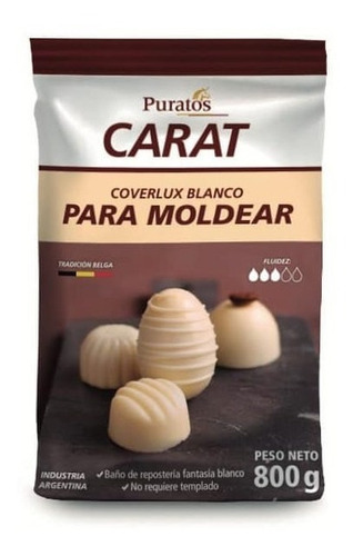 Chocolate Carat Coverlux Blanco Puratos X 800gr