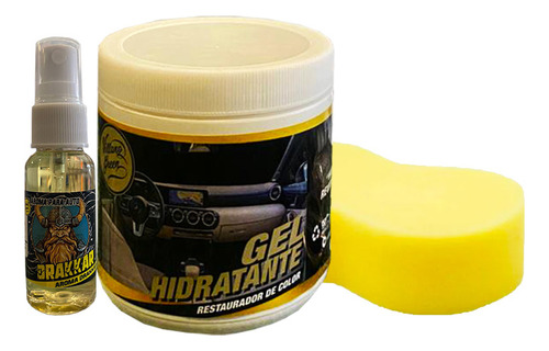 Abrillantador Gel De Silicon Automotriz Con Esponja Y Aroma Color Agua
