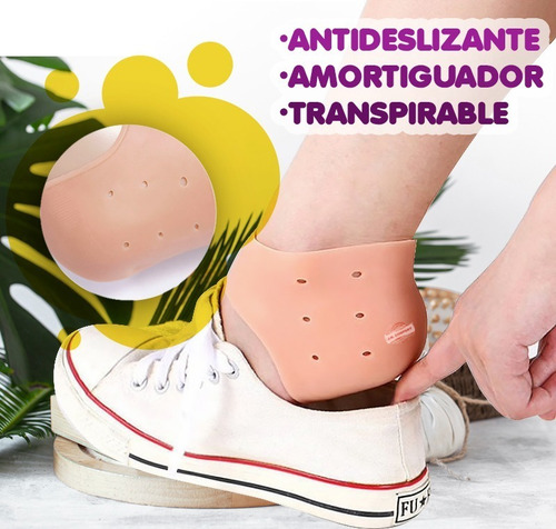 Imagen 4 de 6 de Plantillas De Talon Gel Silicona Protector Antigrieta