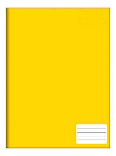 Caderno De Brochura 48 Folhas Capa Dura Pequeno 140x200mm Cor Amarelo