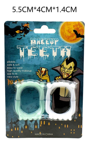 2 Colmillos Luminosos De Halloween Accesorios De Halloween
