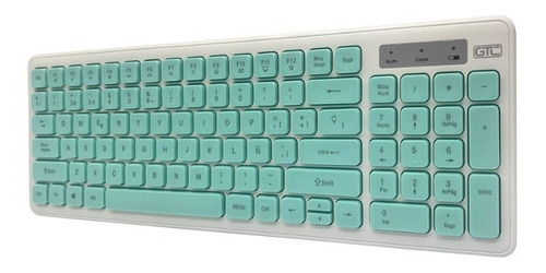 Imagen 2 de 2 de Teclado Y Mouse Gtc Cbg-017v Inalambrico Verde