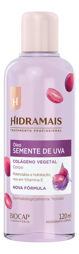 Óleo Corporal De Semente De Uva E Colágeno 120ml - Hidramais