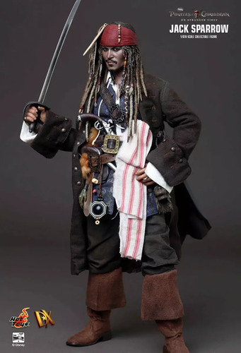 Boneco Jack Sparrow Action Figure Piratas Do Caribe Hot Toys