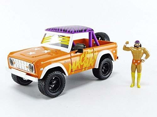 Jada 1:24 Diecast 1973 Ford Bronco Con Figura Macho Fbnqr