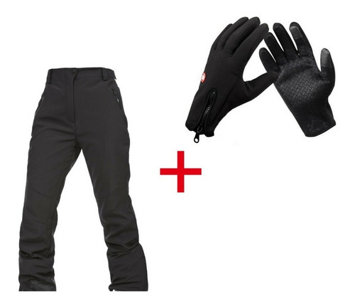 Guantes Y Pantalon Sofshell Outdoor Ciclismo Geoutdoor