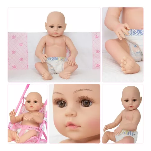 Bebe Reborn Princesa Banho Silicone Realista Abigail