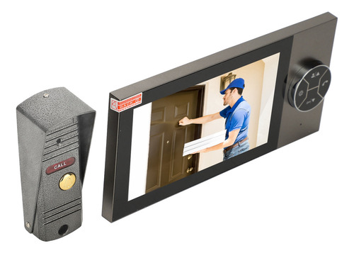 Sistema De Timbre Con Videoportero, Intercomunicador, 4 Cabl