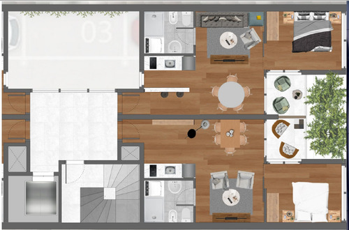 Imagen 14 de 16 de Venta Apartamento 1 Dormitorio Balcon Tres Cruces
