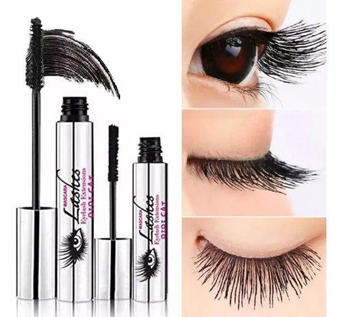 1 Juego De Rímel 4d Fiber Lashes De Fibra Sólida De Primera