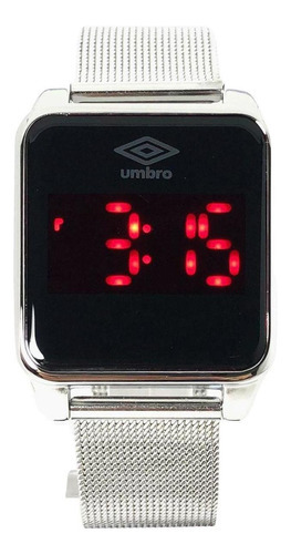 Relógio De Pulso Umbro Umb-051-s Led Touch Prata