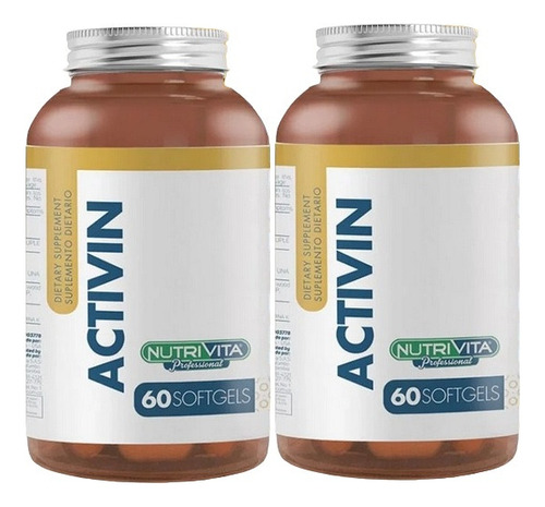 X2  Activin X60 Caps Nutrivita - Unidad a $1167