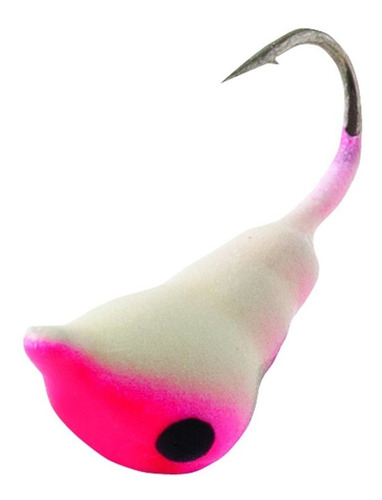 Clam 9344 Ant Drop Señuelo Talla 12 Blanco Rosa Brillo