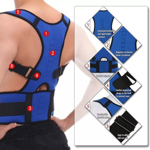 Corrector De Postura Transpirable Unisex- Ajustable Y Cómodo