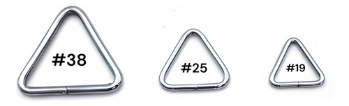 Triangulo Metálico Hebilla Triangular 19mm Incluye 25pzs