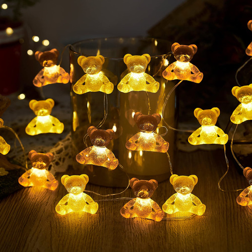 Bear Decorative Fair String Lights Lindo Regalos De Decoraci