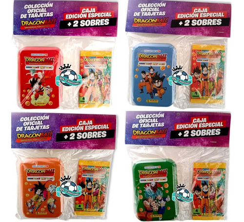 4 Cajas Edición Especial Dragonball Universal + 2 Sobres C/u