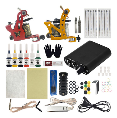 Kit Completo De Tatuajes Para Principiantes Con Máquinas De