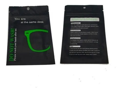 Imagen 2 de 4 de Paño Antiempaño Antirreflejo Antifog Lentes De Uso