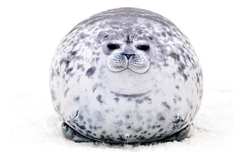 Foca Gordita Manchada - Almohada De Peluche - 60 Cm