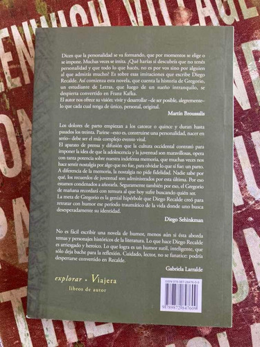 Imagen 2 de 2 de Libro La Meta De Gregorio Diego Recalde Narrativa Viajera Ed