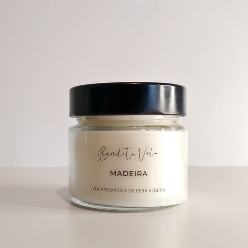 Imagem 2 de 4 de Vela Aromática Perfumada De Cera Vegetal Madeira