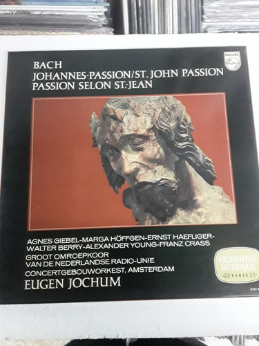 Bach - La Pasión De San Juan Giebel Jochum Lpx3 Vinilo Kktus