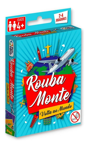 Jogo Cartas Rouba Monte Dinâmico Amigos Estratégia Baralho