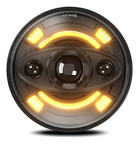 Faros Led De 7 Pulgadas, 1 Unidad, Luz Hi/lo Beam, Drl Y