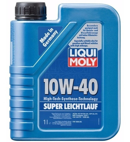 Aceite Liqui Moly Super Leichtlauf 10w40 Sintetico Hc 1l L46