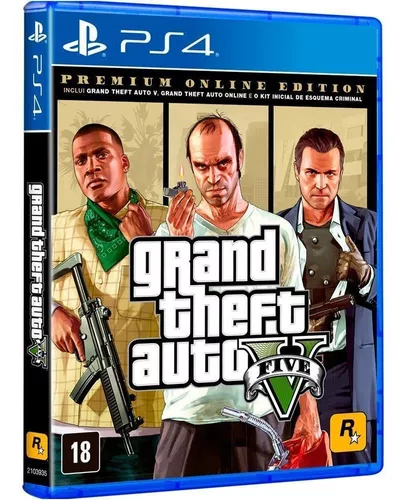 Gta 5 Premium Edition Ps4 Mídia Física Lacrado Original Novo em