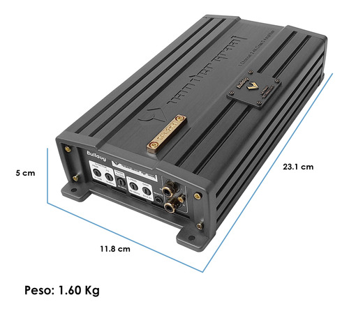 Amplificador Vandergraaf Bulldog Premium 24k Clase D 1ch