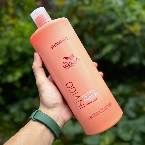 Wella Nutri Enrich Kit Secos Ressecados Nutrição Profunda Litro Lavatório Salão Shampoo 1l Condicionador 1l Máscara 500ML