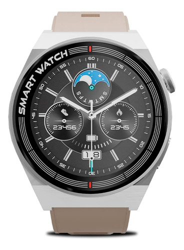 Relógio Smartwatch Touch 1,28 Ip67 Gt Classic Bege Goldentec
