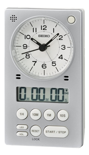 Seiko Reloj Despertador 3 En 1 Cronómetro Y Temporizador