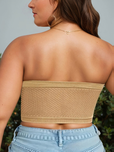 Sujetador Elegante De Talla Grande Sin Tirantes Para Mujer