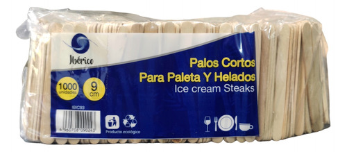 Palos Cortos Para Helados O Paletas X1000 Unds