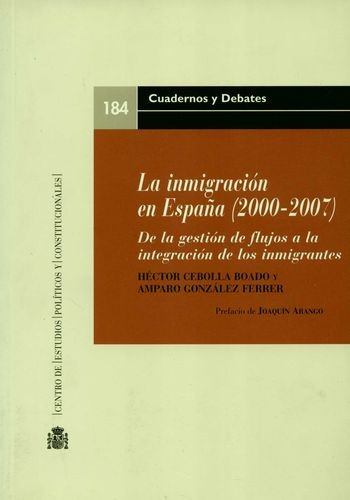 Libro Inmigración En España (2000-2007). De La Gestión De F