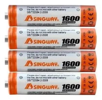 Comprar Pack 4 Pilas Singway Triple Aaa Recargables 1600mah Baterias