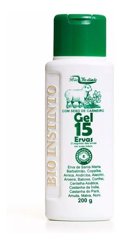 24 Unidades De Gel 15 Ervas Com Sebo De Carneiro 200g