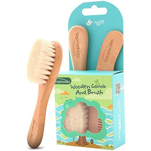 Cabra Del Bebé Cepillo De Pelo Y Peine Conjunto Para Recién