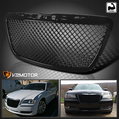 Fits 2011-2014 Chrysler 300 300c Black Luxury Mesh Front Oac