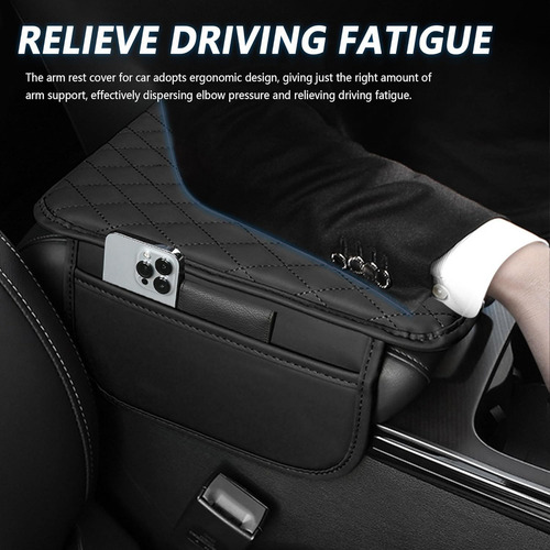 Funda Cubre Descansa Brazos Almohada Cuero Codera Auto